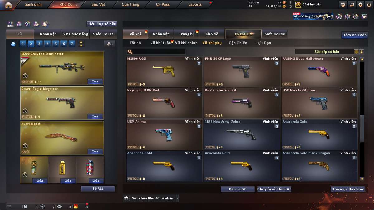 shop acc cf uy tin gia re